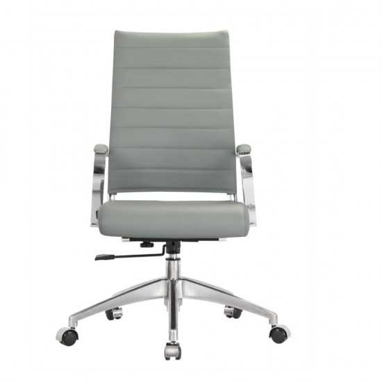 Fine Mod Imports Sopada Conference Office Chair High Back, Gray