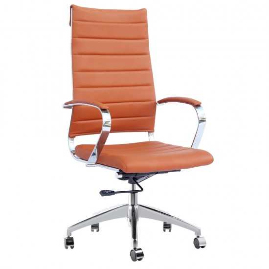 Fine Mod Imports Sopada Conference Office Chair High Back, Light Brown