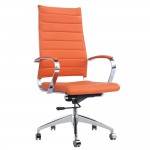 Fine Mod Imports Sopada Conference Office Chair High Back, Orange