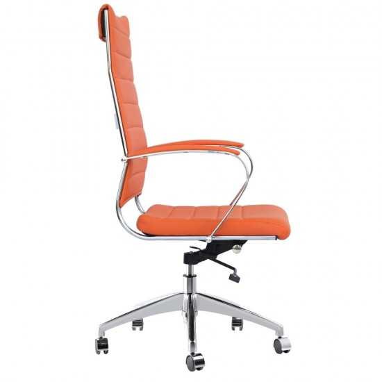 Fine Mod Imports Sopada Conference Office Chair High Back, Orange