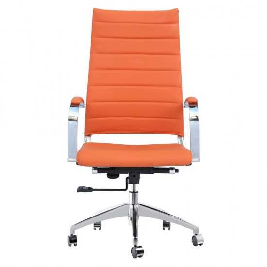 Fine Mod Imports Sopada Conference Office Chair High Back, Orange