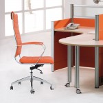 Fine Mod Imports Sopada Conference Office Chair High Back, Orange