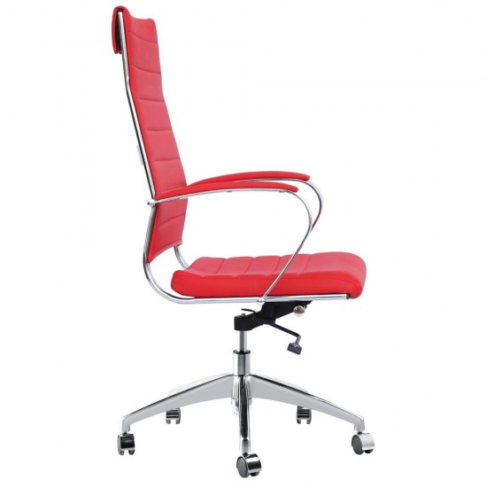 Fine Mod Imports Sopada Conference Office Chair High Back, Red