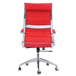 Fine Mod Imports Sopada Conference Office Chair High Back, Red