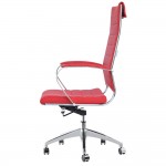 Fine Mod Imports Sopada Conference Office Chair High Back, Red