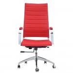 Fine Mod Imports Sopada Conference Office Chair High Back, Red