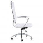 Fine Mod Imports Sopada Conference Office Chair High Back, White