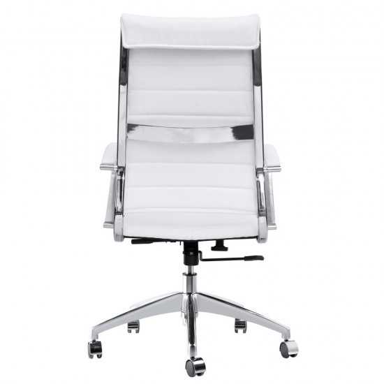 Fine Mod Imports Sopada Conference Office Chair High Back, White