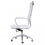 Fine Mod Imports Sopada Conference Office Chair High Back, White