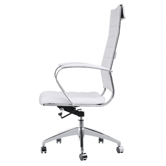 Fine Mod Imports Sopada Conference Office Chair High Back, White