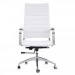 Fine Mod Imports Sopada Conference Office Chair High Back, White