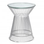 Fine Mod Imports Platner Side Table, Glass