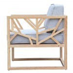 Fine Mod Imports Silent Chair, Gray