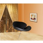 Fine Mod Imports Slice Chair, Black