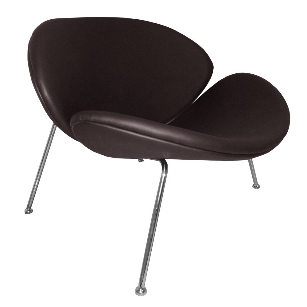 Fine Mod Imports Slice Chair, Dark Brown