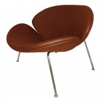 Fine Mod Imports Slice Chair, Light Brown