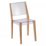 Fine Mod Imports Lhosta Dining Side Chair, Natural