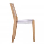 Fine Mod Imports Lhosta Dining Side Chair, Natural