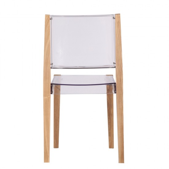 Fine Mod Imports Lhosta Dining Side Chair, Natural