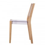 Fine Mod Imports Lhosta Dining Side Chair, Natural