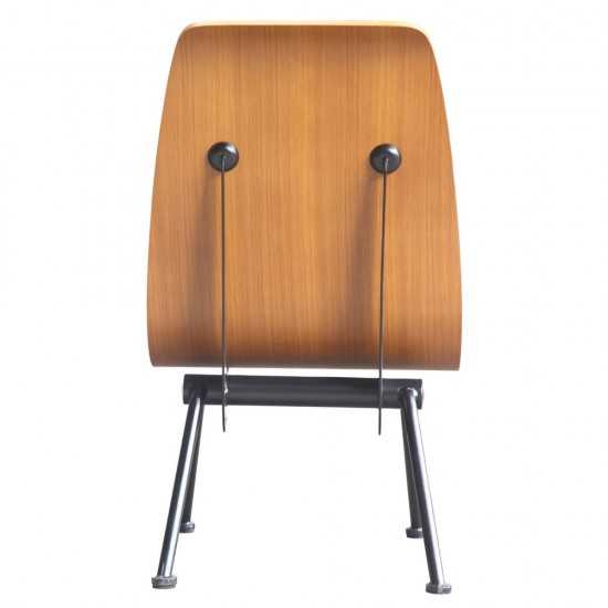 Fine Mod Imports Scolta Dining Side Chair, Walnut