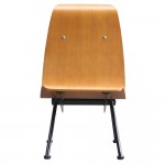 Fine Mod Imports Scolta Dining Side Chair, Walnut