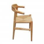 Fine Mod Imports Stringta Dining Side Chair, Natural