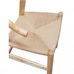 Fine Mod Imports Stringta Dining Side Chair, Natural