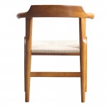 Fine Mod Imports Stringta Dining Side Chair, Walnut