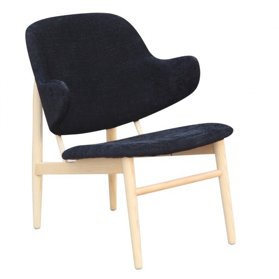 Fine Mod Imports Atel Lounge Chair, Black