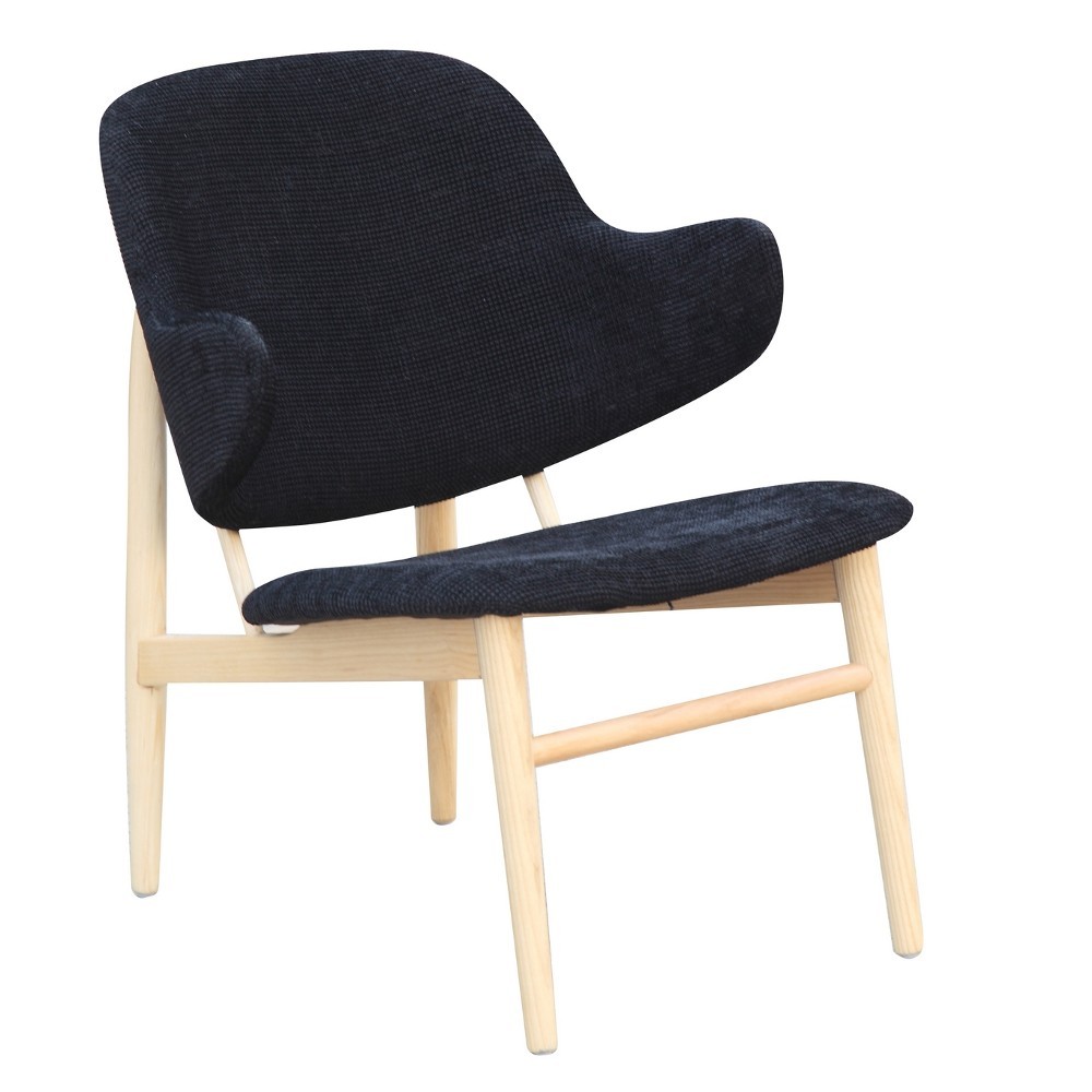 Fine Mod Imports Atel Lounge Chair, Black Fine Mod Imports Atel Lounge Chair, Black