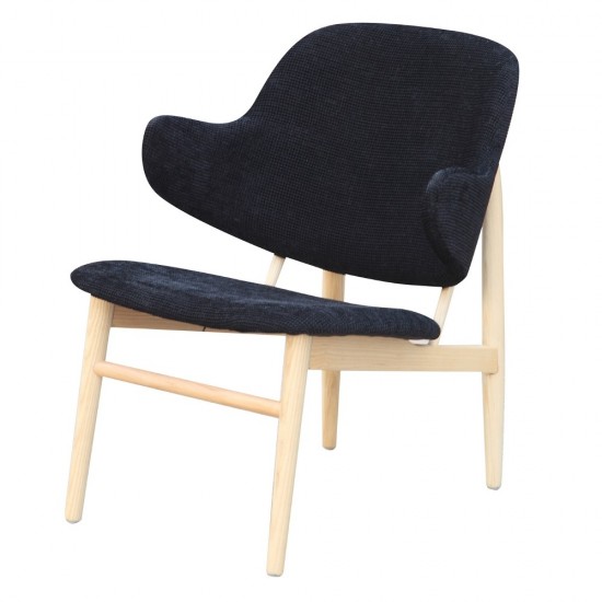 Fine Mod Imports Atel Lounge Chair, Black