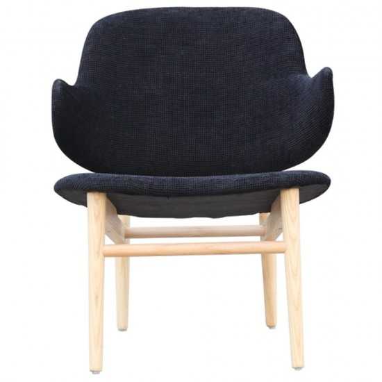 Fine Mod Imports Atel Lounge Chair, Black