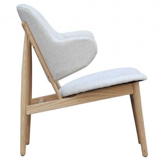 Fine Mod Imports Atel Lounge Chair, White