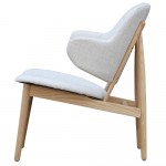 Fine Mod Imports Atel Lounge Chair, White