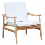 Fine Mod Imports Vogel Lounge Chair, White