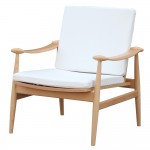 Fine Mod Imports Vogel Lounge Chair, White