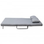 Fine Mod Imports Sabatino Loveseat Sofa Bed, Gray