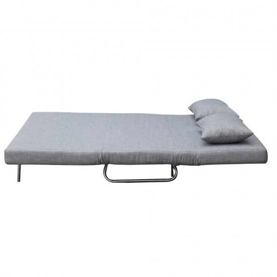 Fine Mod Imports Sabatino Loveseat Sofa Bed, Gray