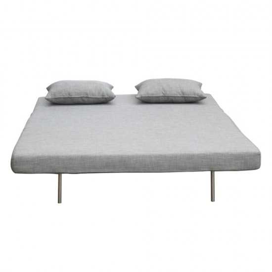 Fine Mod Imports Sabatino Loveseat Sofa Bed, Gray