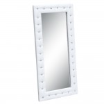 Fine Mod Imports Tufted Mirror 36", White