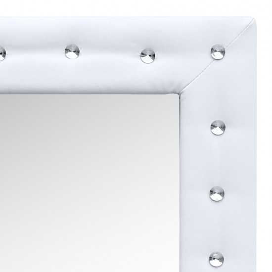 Fine Mod Imports Tufted Mirror 36", White