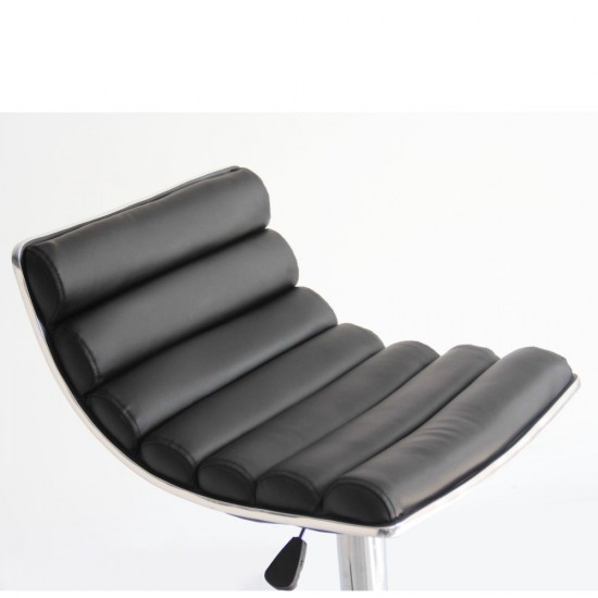 Fine Mod Imports Linder Bar Stool, Black