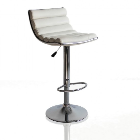 Fine Mod Imports Linder Bar Stool, White