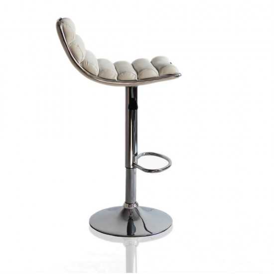 Fine Mod Imports Linder Bar Stool, White