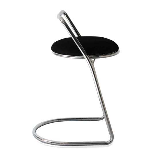 Fine Mod Imports Sled Bar Stool, Black