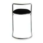 Fine Mod Imports Sled Bar Stool, Black