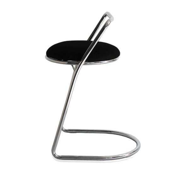 Fine Mod Imports Sled Bar Stool, Black