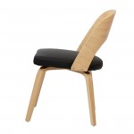 Fine Mod Imports Bendino Dining Chair, Black