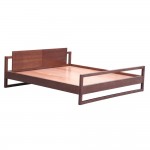 Fine Mod Imports Sort Bed, Walnut